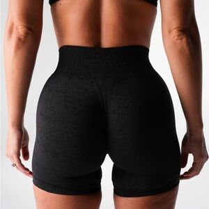 NVGTN Black Digital Seamless Shorts